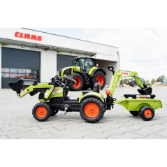 Traktor na pedały CLAAS Arion Backhoe z łyżką i koparką / Falk