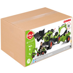 Traktor na pedały CLAAS Arion Backhoe z łyżką i koparką / Falk
