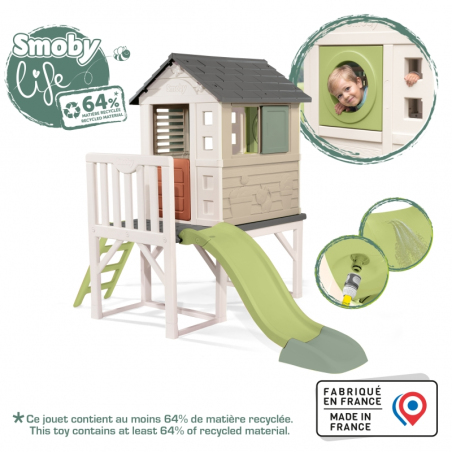 Domek ze zjeżdzalnią na palach / Smoby