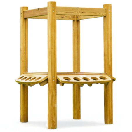 Przezroczysta tablica akrylowa do malowania czterostronna + Kubeczki / Masterkidz