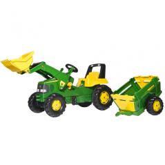 Traktor na pedały z łyżką John Deere / Rolly Toys