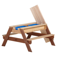 Stolik piknikowy z ławeczkami i parasolem Nick / Axi