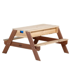 Stolik piknikowy z ławeczkami i parasolem Nick / Axi