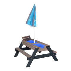 Stolik piknikowy z ławeczkami i parasolem Nick / Axi