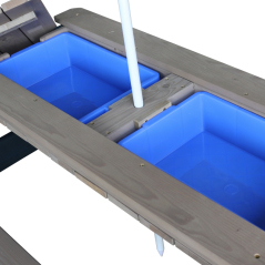 Stolik piknikowy z ławeczkami i parasolem Nick / Axi