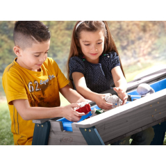 Stolik piknikowy z ławeczkami i parasolem Nick / Axi