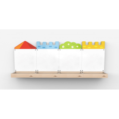 Zestaw 4 tablic magnetycznych Zamek / Viga