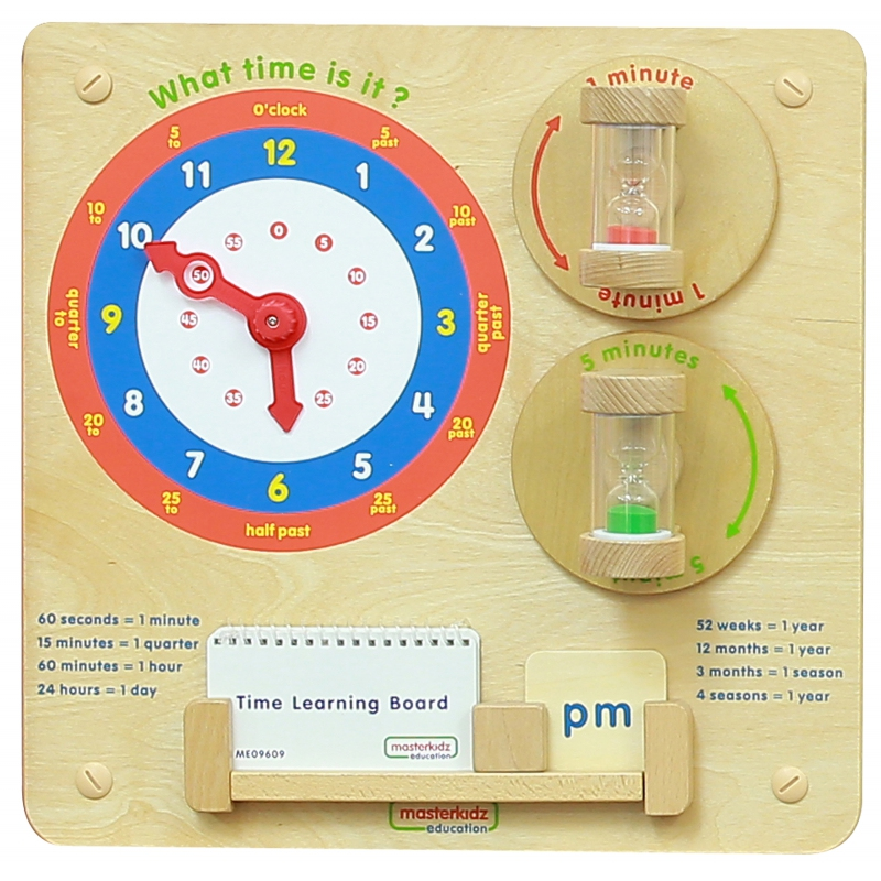 Tablica manipulacyjno-edukacyjna Nauka czasu / Masterkidz Tablica manipulacyjno-edukacyjna Nauka czasu / Masterkidz