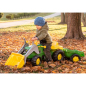 Traktor na pedały z łyżką i przyczepą John Deere / Rolly Toys Traktor na pedały z łyżką i przyczepą John Deere / Rolly Toys