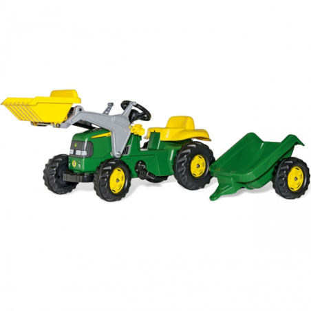Traktor na pedały z łyżką i przyczepą John Deere / Rolly Toys
