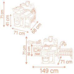 Kącik małej opiekunki z akcesoriami / Smoby