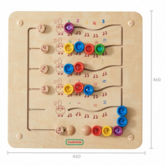Tablica edukacyjna Nauka liczb i Ilości Kolorowe Gąsieniczki / Masterkidz