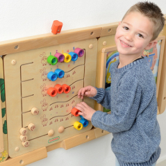 Tablica edukacyjna Nauka liczb i Ilości Kolorowe Gąsieniczki / Masterkidz