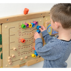 Tablica edukacyjna Nauka liczb i Ilości Kolorowe Gąsieniczki / Masterkidz