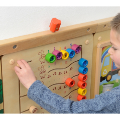 Tablica edukacyjna Nauka liczb i Ilości Kolorowe Gąsieniczki / Masterkidz