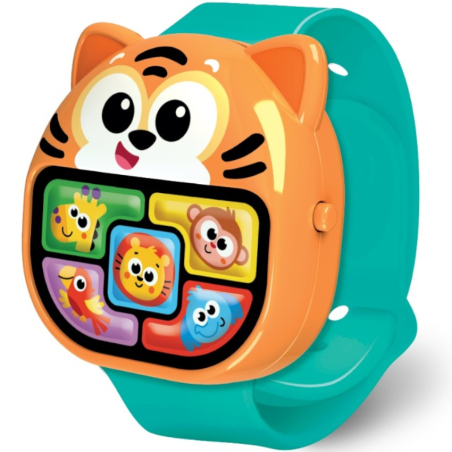 Interaktywny zegarek malucha Tygrysek / Dumel