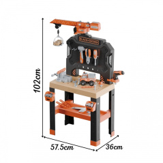 Warsztat z dźwigiem Black+Decker Bricolo Builder / Smoby