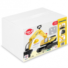 Jeździk koparka Komatsu + kask / Falk