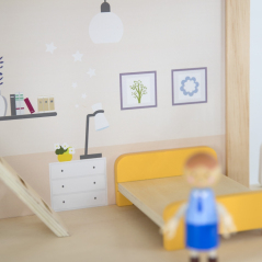 Domek dla lalek z laleczkami i akcesoriami / Viga