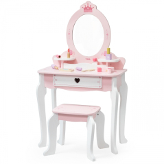 Toaletka z lustrem i krzesełkiem + akcesoria / Viga