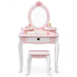 Toaletka z lustrem i krzesełkiem + akcesoria / Viga