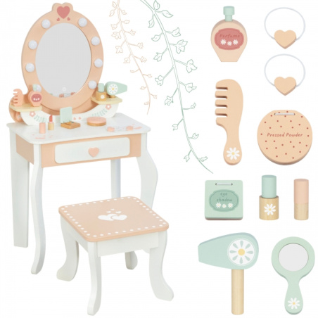 Toaletka z krzesełkiem i akcesoriami / Tooky Toy