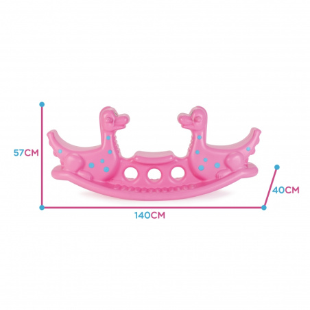 Bujak 2-osobowy Dino różowy / Woopie