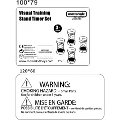 Nauka czasu Zestaw 4 klepsydr / Masterkidz