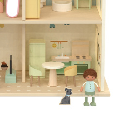 Piętrowy domek dla lalek z wyposażeniem / Classic world