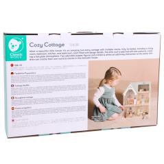 Piętrowy domek dla lalek z wyposażeniem / Classic world