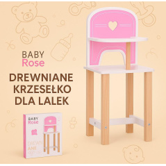 krzesełko do karmienia dla lalek Baby Rose / Joueco