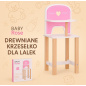 krzesełko do karmienia dla lalek Baby Rose / Joueco krzesełko do karmienia dla lalek Baby Rose / Joueco
