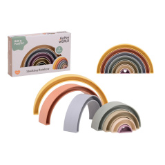 Układanka tęcza Happy World 7 el. / Joueco