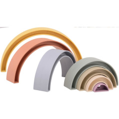 Układanka tęcza Happy World 7 el. / Joueco