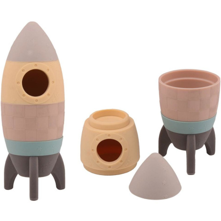 Rakieta do układania w wieżę Happy World 6 el. / Joueco