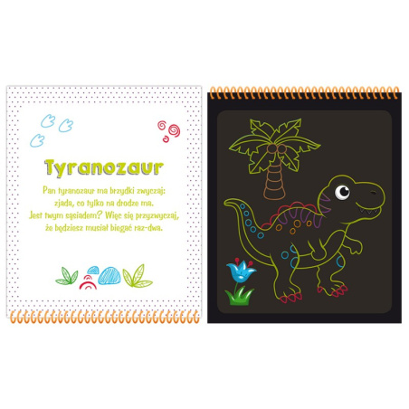 Zdrapywanka z rysikiem Dinozaury / Aksjomat