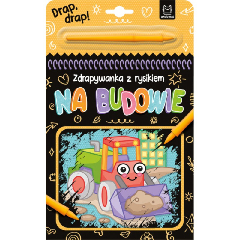 Zdrapywanka z rysikiem Na budowie / Aksjomat