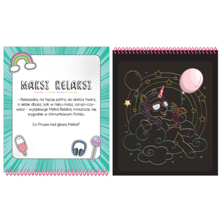 Zdrapywanka z rysikiem Piękne jednorożce / Aksjomat