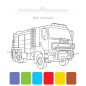 Malowanka Użyj wody, zbudź kolory! Farbki i pędzelek. Pojazdy / Aksjomat
