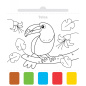 Malowanka Użyj wody, zbudź kolory! Farbki i pędzelek. W zoo / Aksjomat