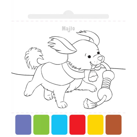 Malowanka Użyj wody, zbudź kolory! Farbki i pędzelek. Zwierzęta / Aksjomat