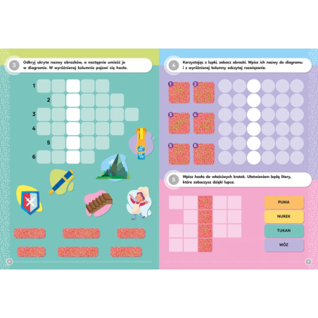 Krzyżówki ortograficzne z magiczną lupką / Aksjomat