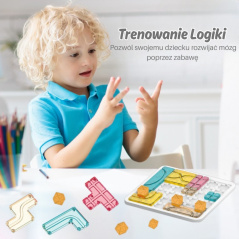 Układanka logiczna Kolorowa ścieżka / Woopie