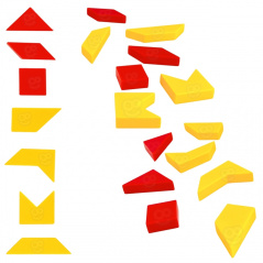 Układanka logiczna IQ + 55 wzrorów / Woopie