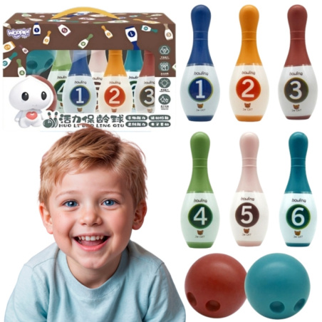 Kolorowe kręgle z cyferkami / Woopie