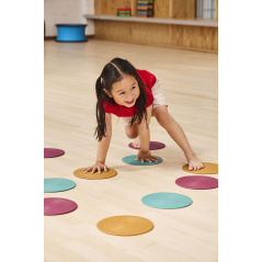 Ścieżka sensoryczna Płaskie dyski z fakturami 6 szt. / Gonge