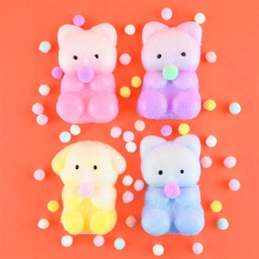 Gniotek z kuleczkami Miś 1 szt. / Akros