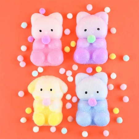 Gniotek z kuleczkami Miś 1 szt. / Akros