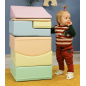 Zestaw miękkich modułów pastelowych Little Crawler 7 el. / Iglu