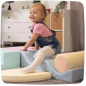Zestaw miękkich modułów pastelowych Little Crawler 6 el. / Iglu